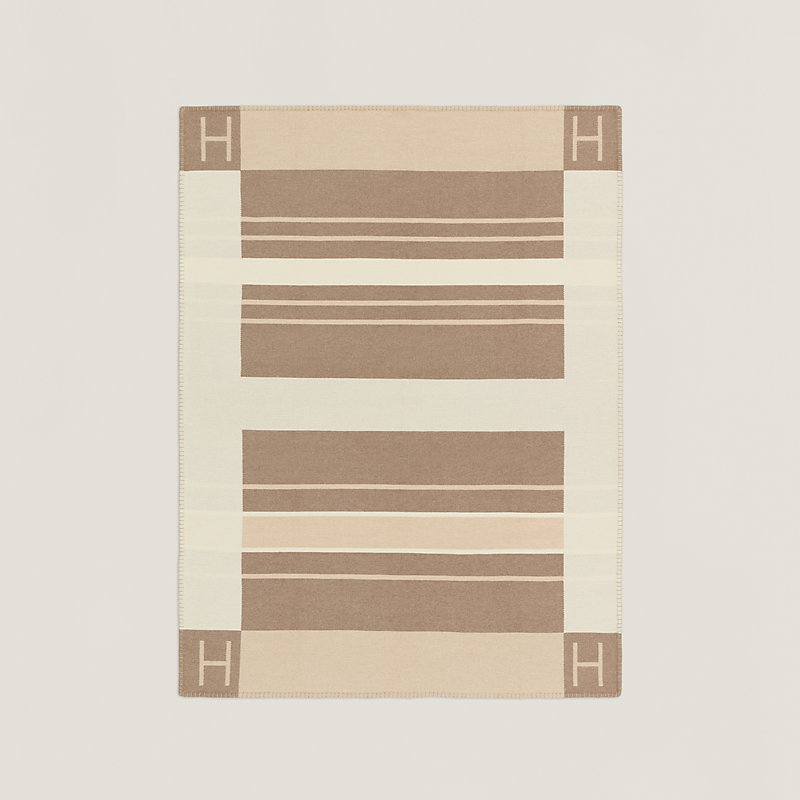 Avalon Cab blanket - Blue | Hermès UK